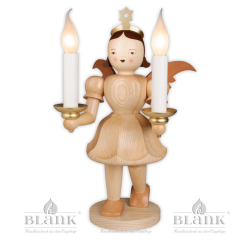 EKG 024 E Angel with Short Pleated Skirt and Electric Lighting, 50 cm