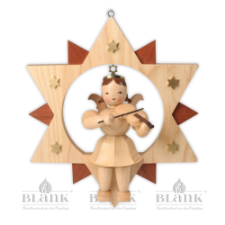 ESM 011 Engel im Stern mit Violine, 30 cm