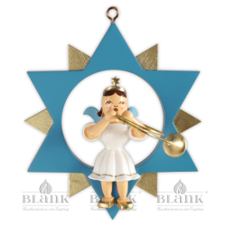 ESF 030 Angel in a Star with Alto Horn, coloured