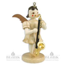 Angel with Short Pleated Skirt and bass clarinet