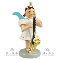 Angel with Short Pleated Skirt and bass clarinet, coloured