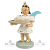 Angel with Short Pleated Skirt and Christmas Stollen, coloured