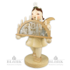 Angel with Short Pleated Skirt and Candle Arch, electric, 22 cm