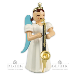 Angel with Long Pleated Robe and Bass Clarinet, coloured