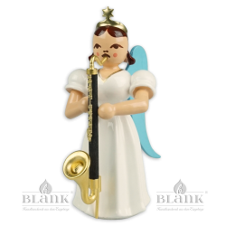 Angel with Long Pleated Robe and Bass Clarinet, coloured