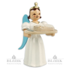 Angel with Long Pleated Robe and Christmas Stollen, coloured