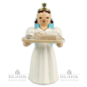 ELF-MF 017 Angel with Long Pleated Robe and Christmas Stollen, coloured